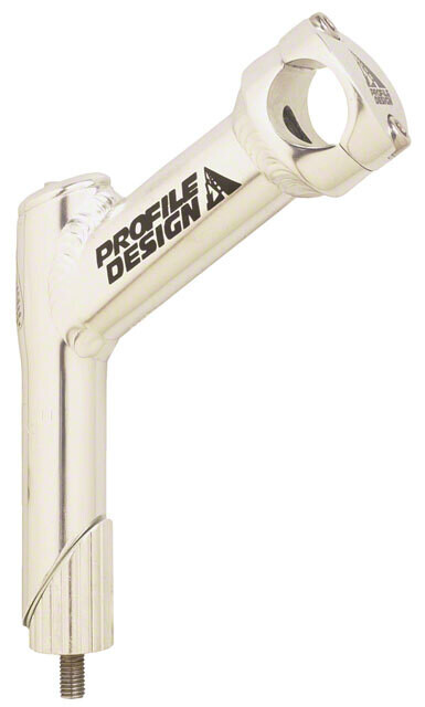 Profile Design Boa 1-1/8" Quill Mountain Stem: 105mm +40 degree 25.4mm Bar Clamp Silver