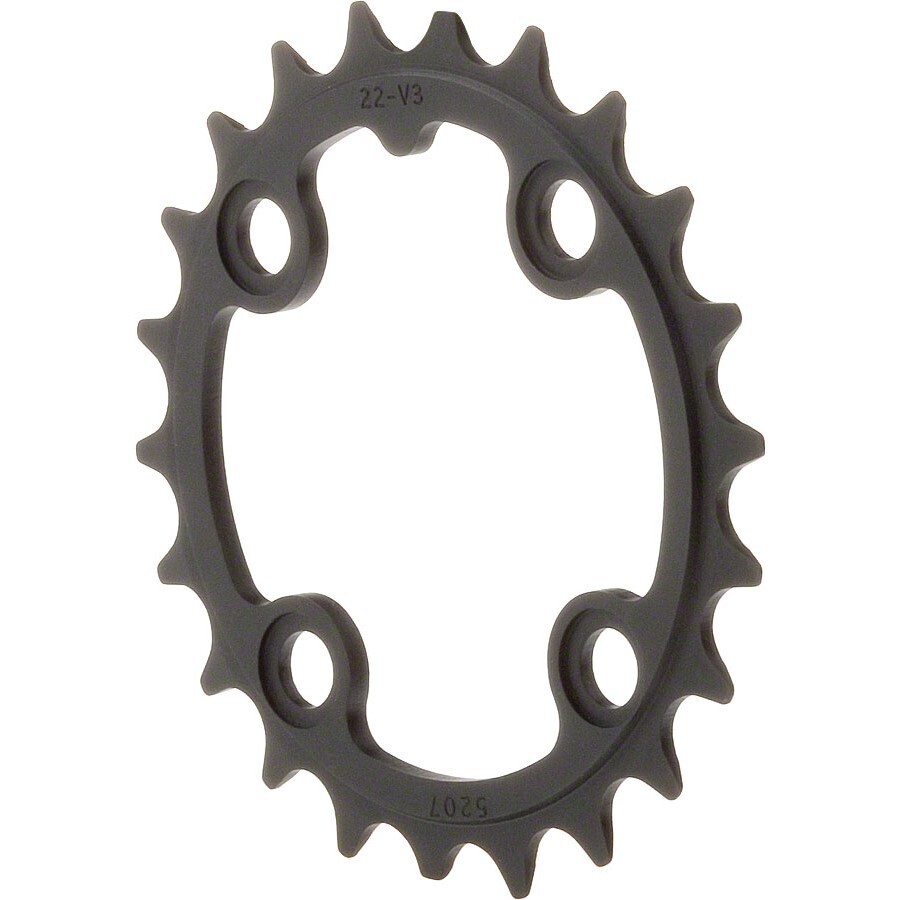TruVativ Trushift 22t 64mm BCD 8 and 9 Speed and 2x10 Chainring Black Alloy