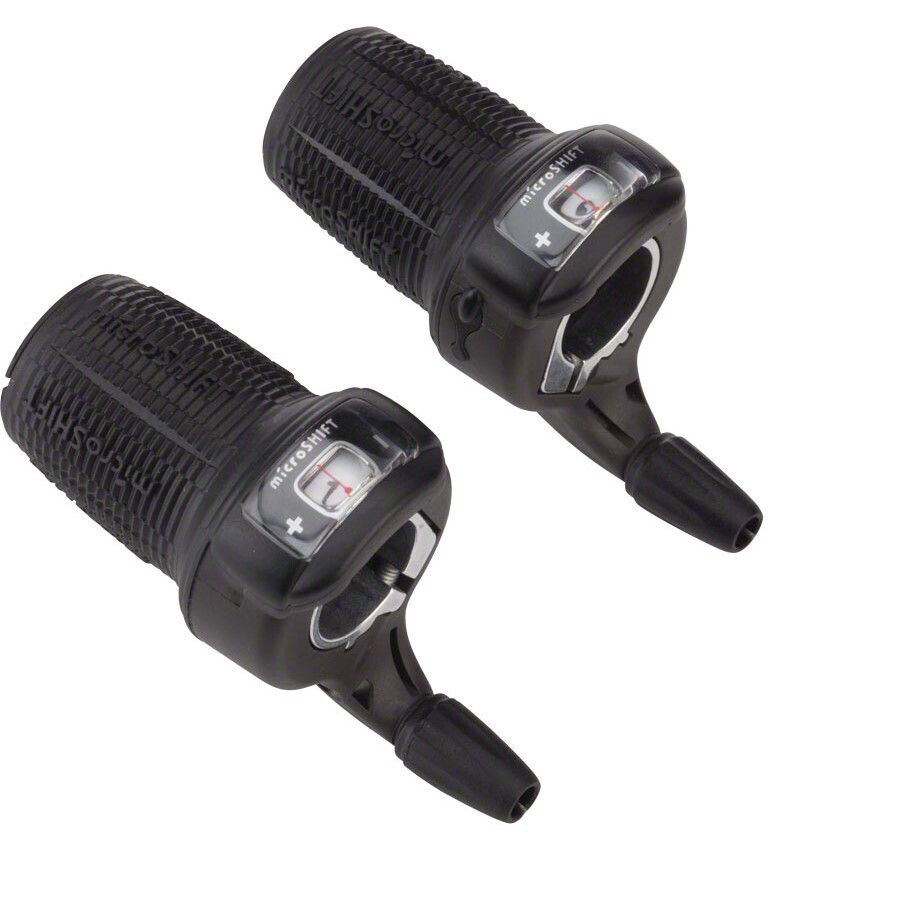 microSHIFT DS85 Twist Shifter Set, 3x9-Speed (Shimano Compatible)