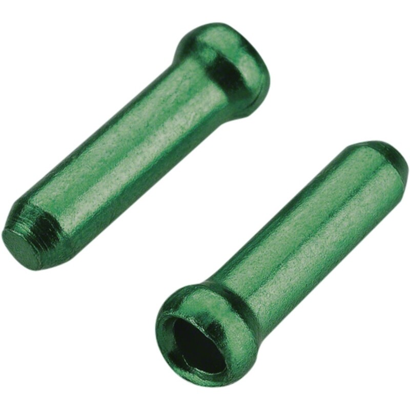 Jagwire 1.8mm Cable End Crimps Green Bottle/500