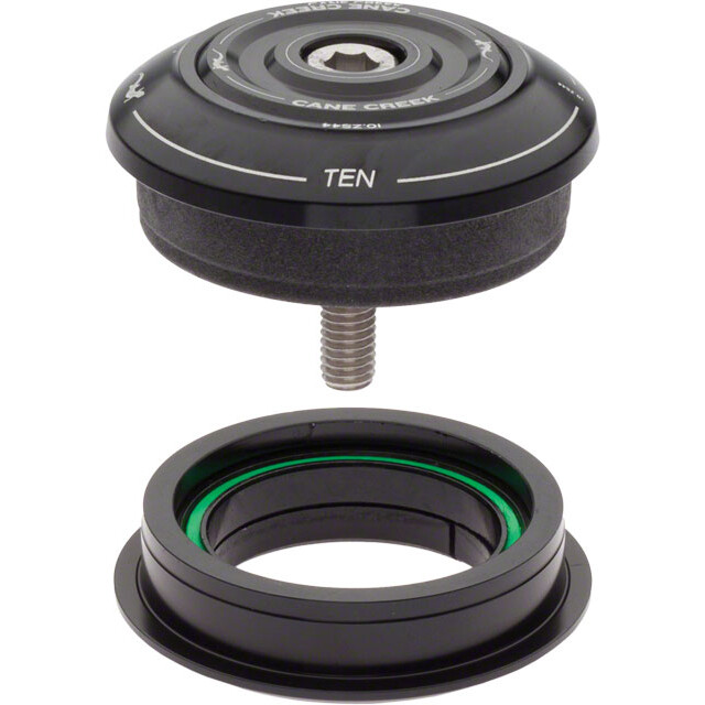 Cane Creek 10 Series Complete Headset, ZS44/28.6mm Upper with Short Top Cover and ZS44/30.0mm Lower, Black