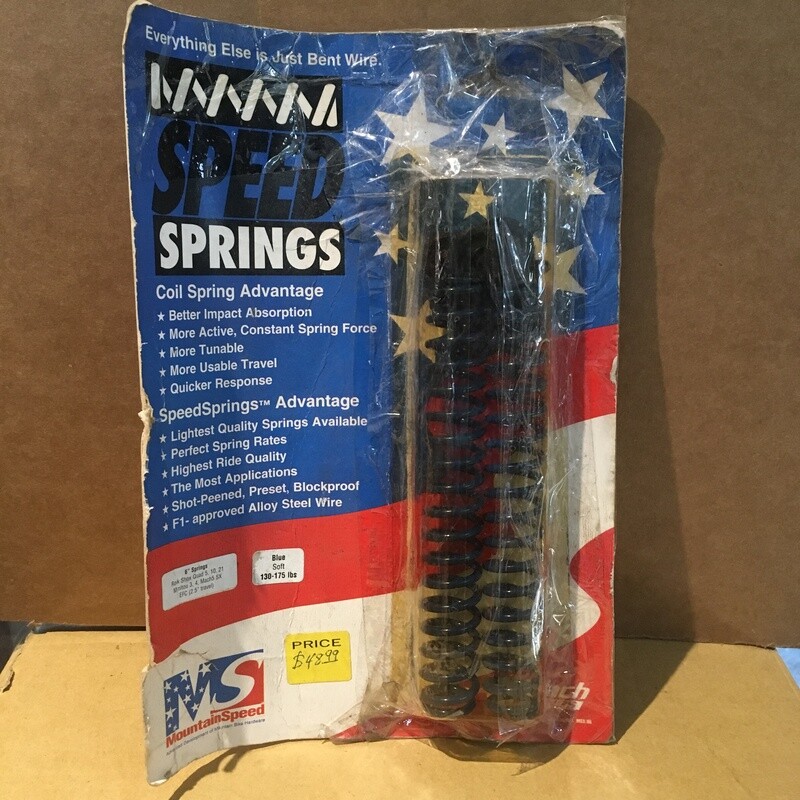 MountainSpeed SPEEDSPRINGS 6" Soft, 130-175 lbs, Blue (NOS)