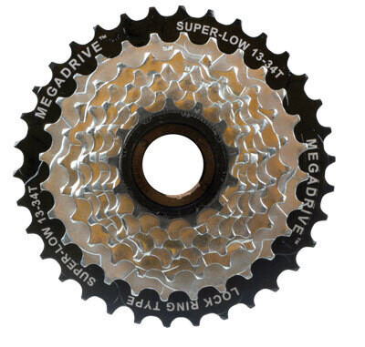 SunRace 8-speed Freewheel 13-34t, Silver/Black