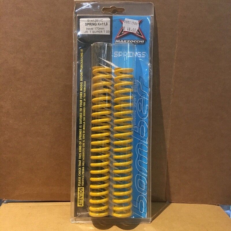 Marzocchi SPRING K=11,0 Travel 170mm, 5141281/C Yellow (NOS)