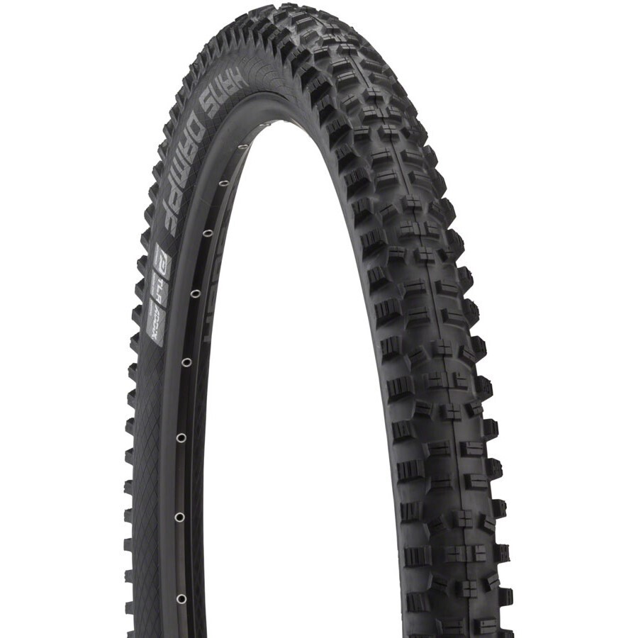 24 x 2.35" Schwalbe HANS DAMPF Tire, Tubeless, Folding, Black, Performance Line, Addix