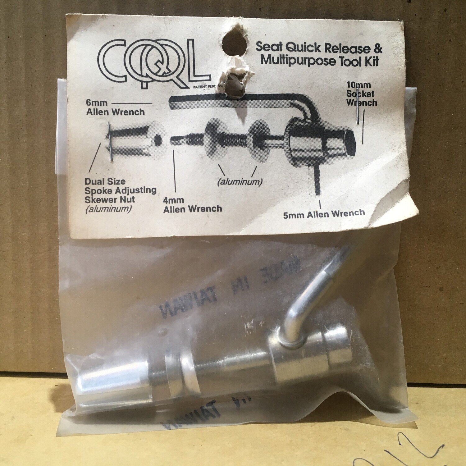 Original COOL QR Seat Quick Release &amp; Multipurpose Tool Kit, COOL TOOL (NOS)