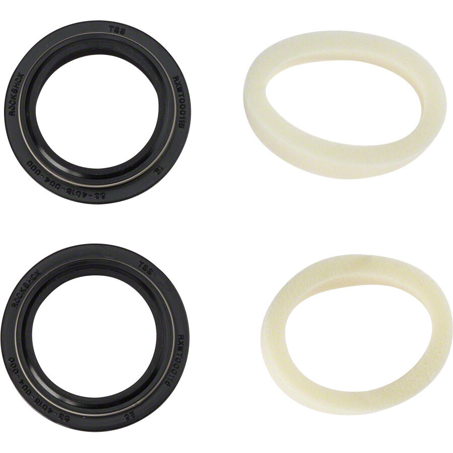 RockShox Dust Seal/Foam Ring: Black Flanged 32mm Seal, 10mm Foam Ring - Revelation A3