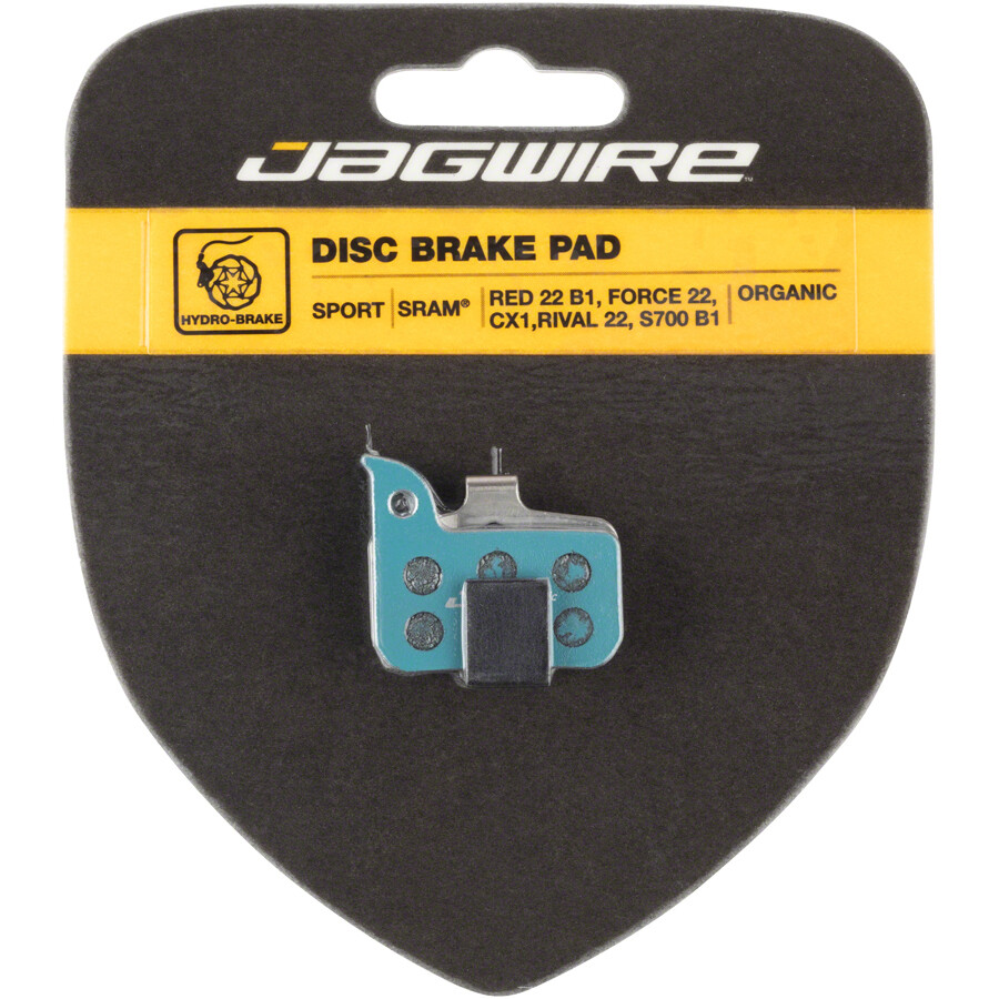 Jagwire Sport Organic Disc Brake Pads for SRAM Red 22 B1, Force 22, CX1, Rival 22, S700 B1, Level Ultimate