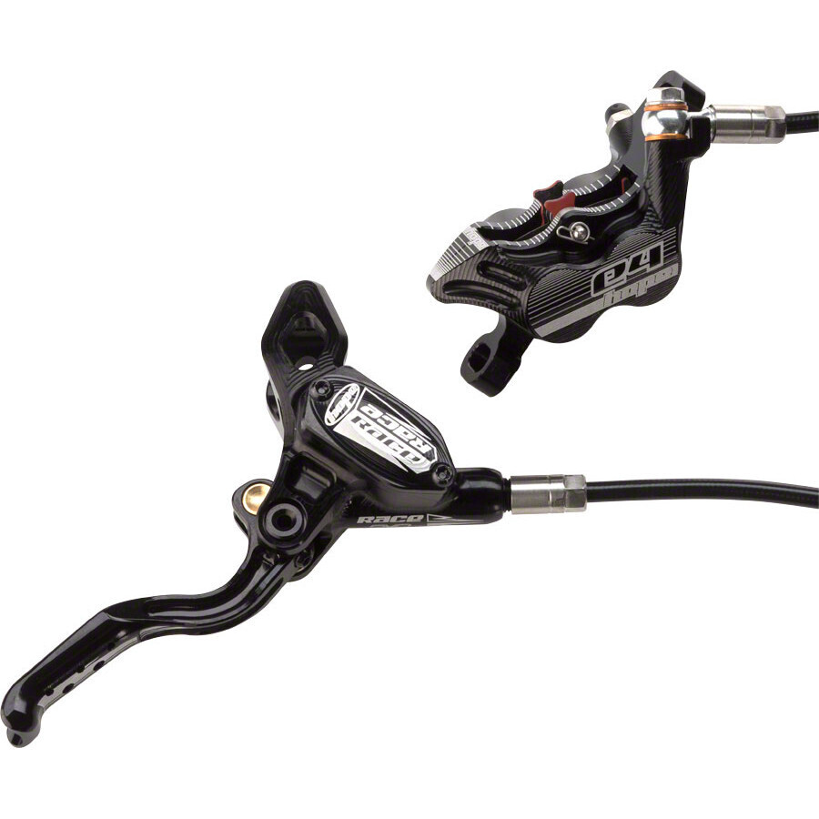 Hope Race Evo E4 Disc Brake and Lever - Rear, Hydraulic, Post Mount, Black