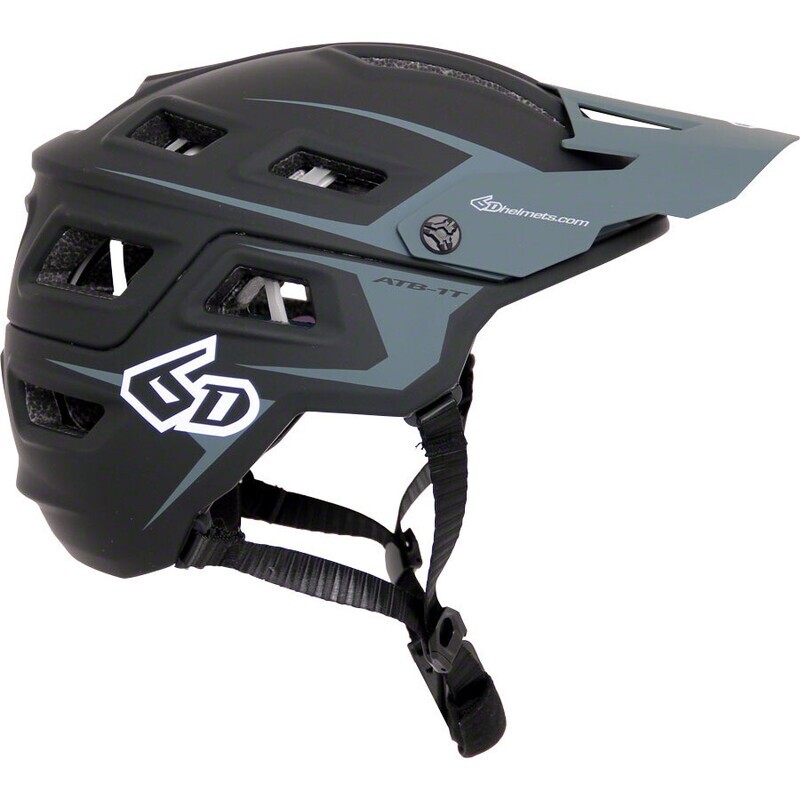 6D ATB-1T Evo Trail Helmet - Black/Gray, X-Small/Small