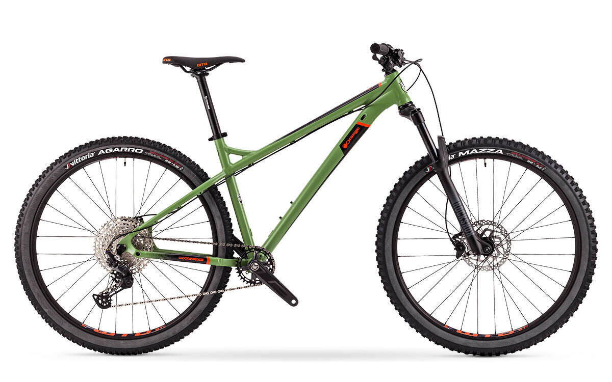 2021 Orange Clockwork Evo 29 Comp Wasabi Green Large