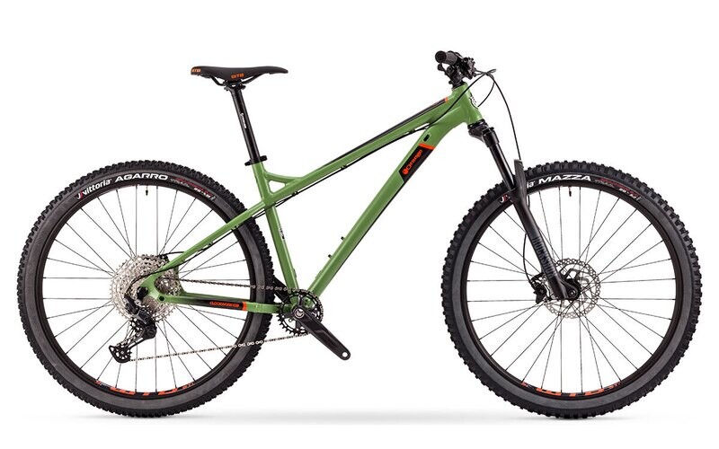 2021 Orange Clockwork Evo 29 Comp Wasabi Green Large