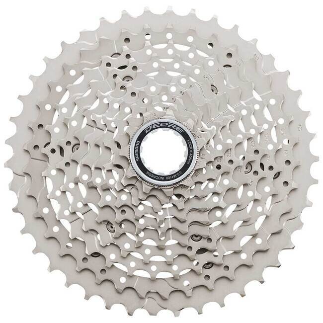 Shimano Deore CS-M4100-10 Cassette - 10-Speed 11-42t Silver