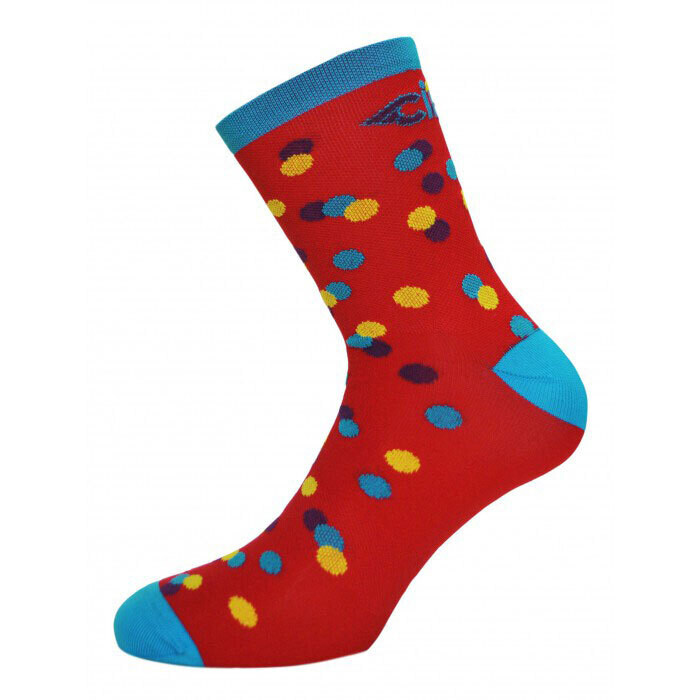Cinelli Caleido Socks, Large (10-12) Red NLS