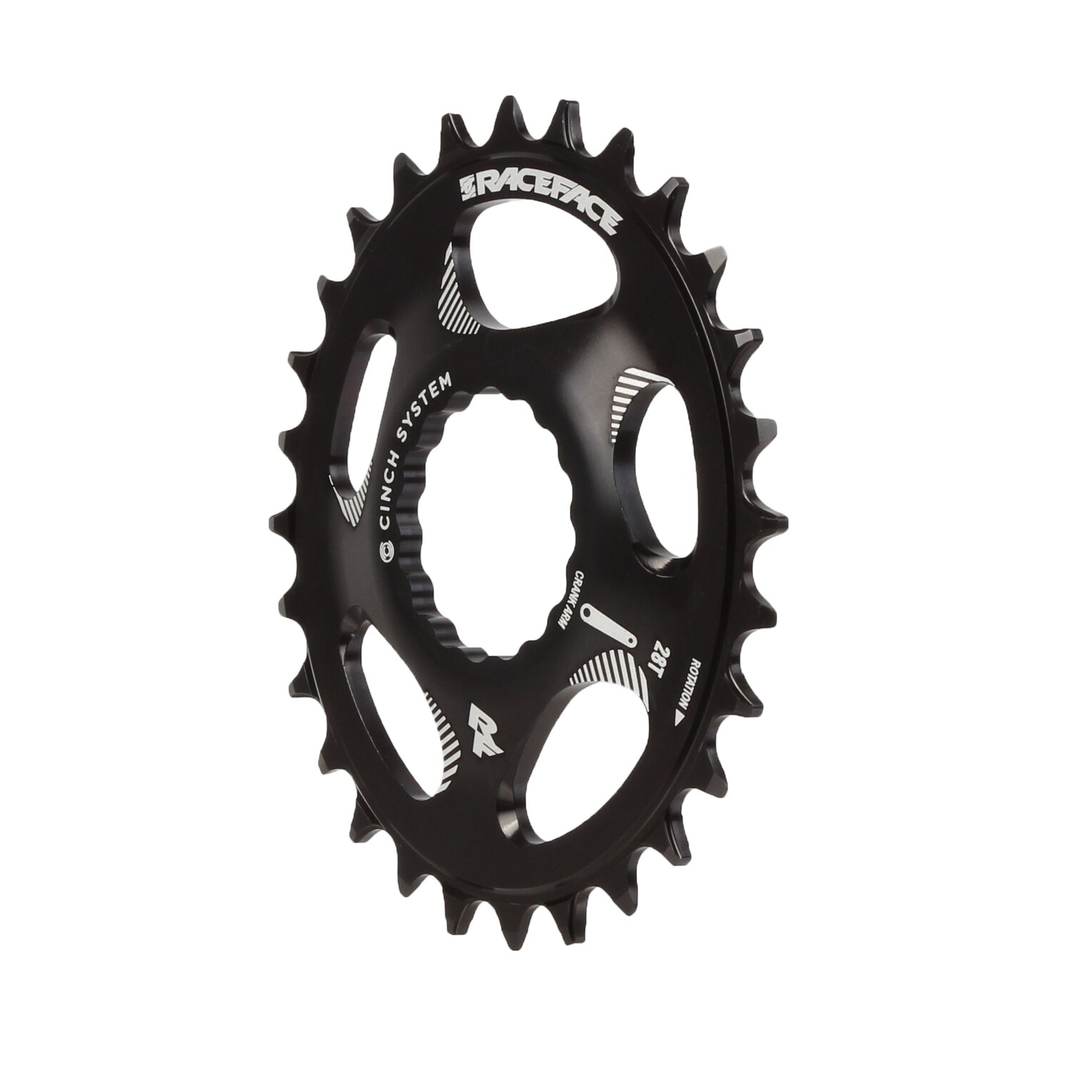Race Face Cinch Direct Mount Oval Chainring, 28T, Black