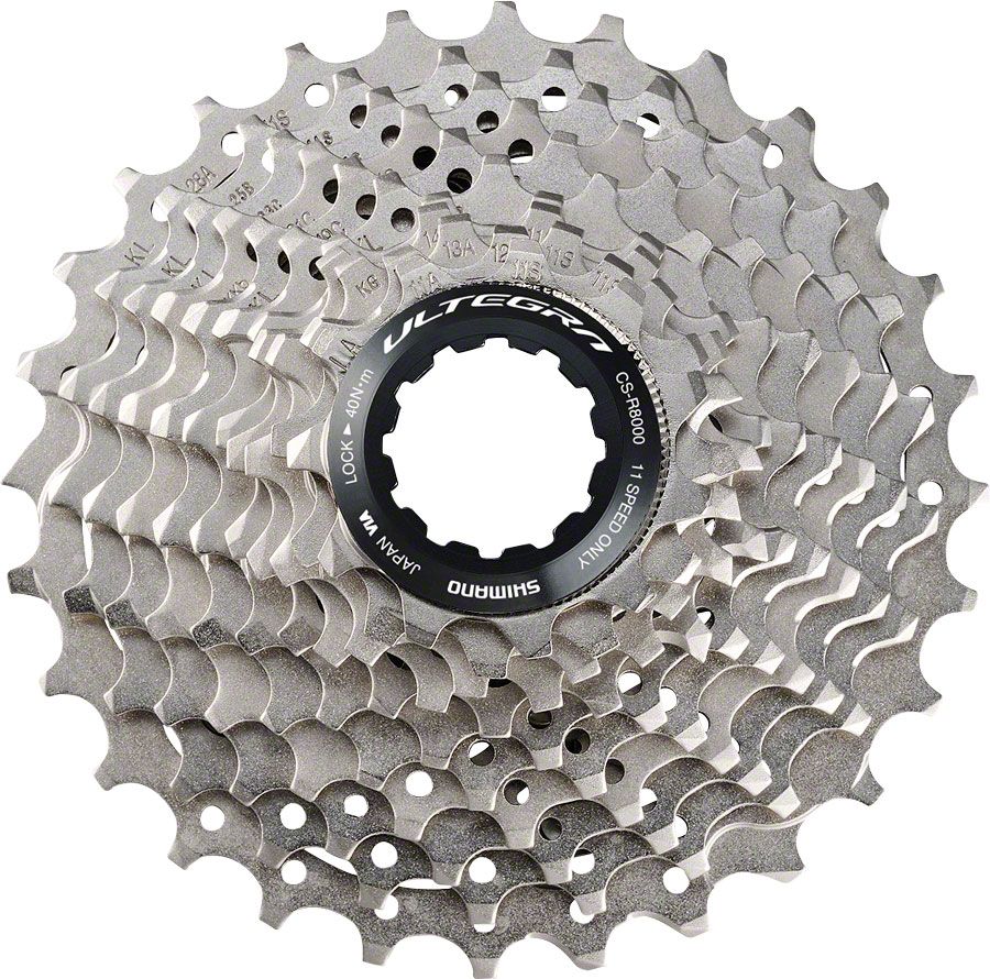 Shimano Ultegra CS-R8000 Cassette - 11 Speed, 11-28t, Silver