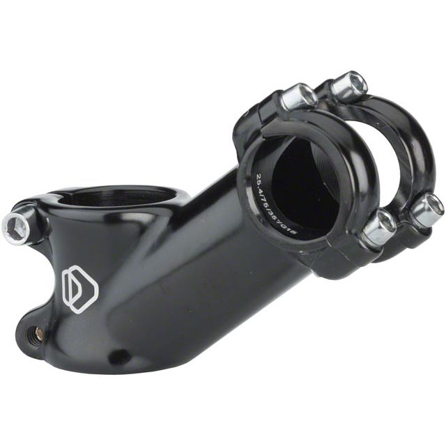 Dimension 25.4 Stem - 75mm, 25.4 Clamp, 35, 1 1/8", Alloy, Black
