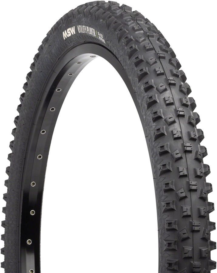 MSW Utility Player Tire - 20 x 2.25, Black, Rigid Wire Bead, 33tpi
