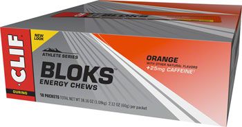 Clif Shot Bloks: Orange with 25mg Caffeine