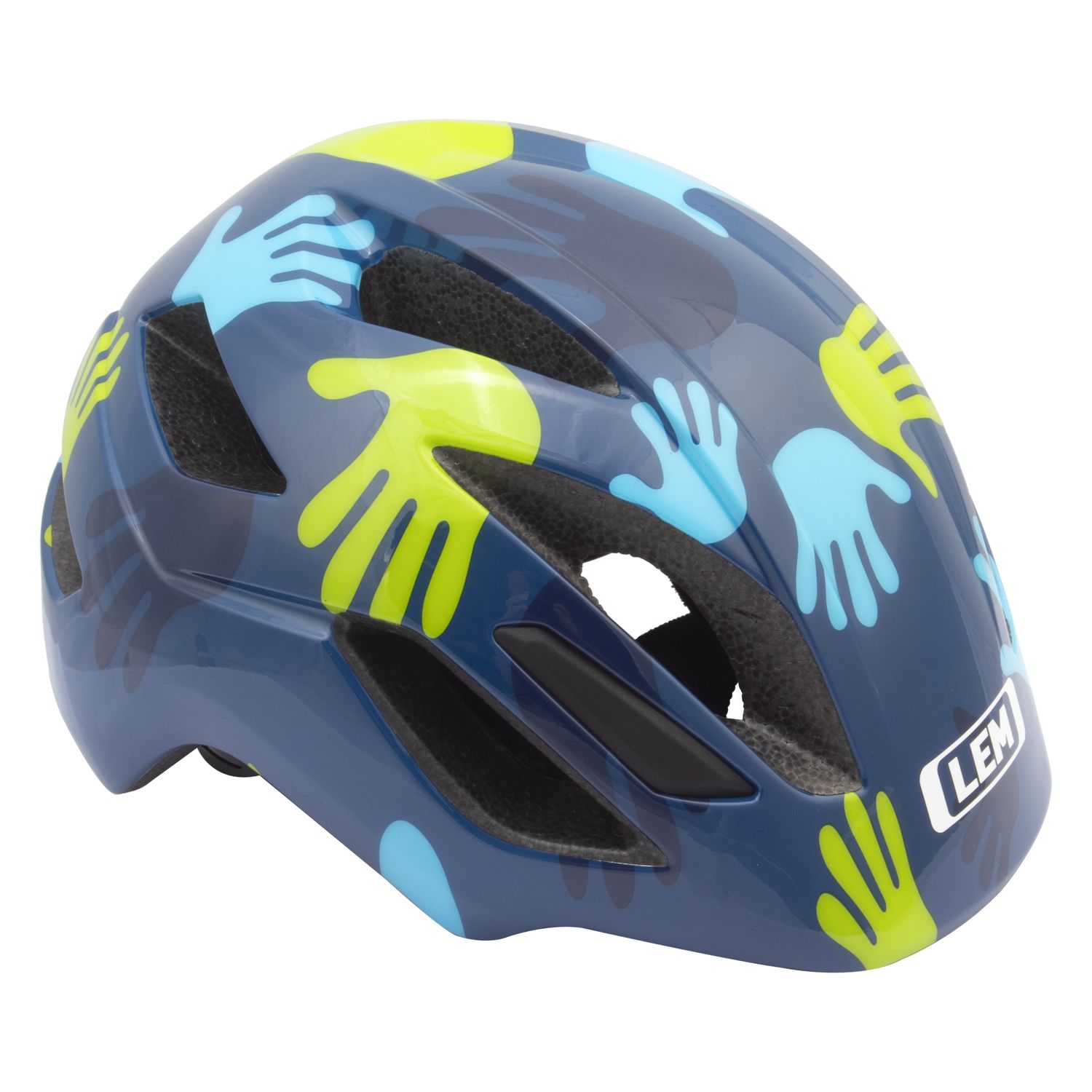 Lem Lil Champ Child helmet Blue Hands