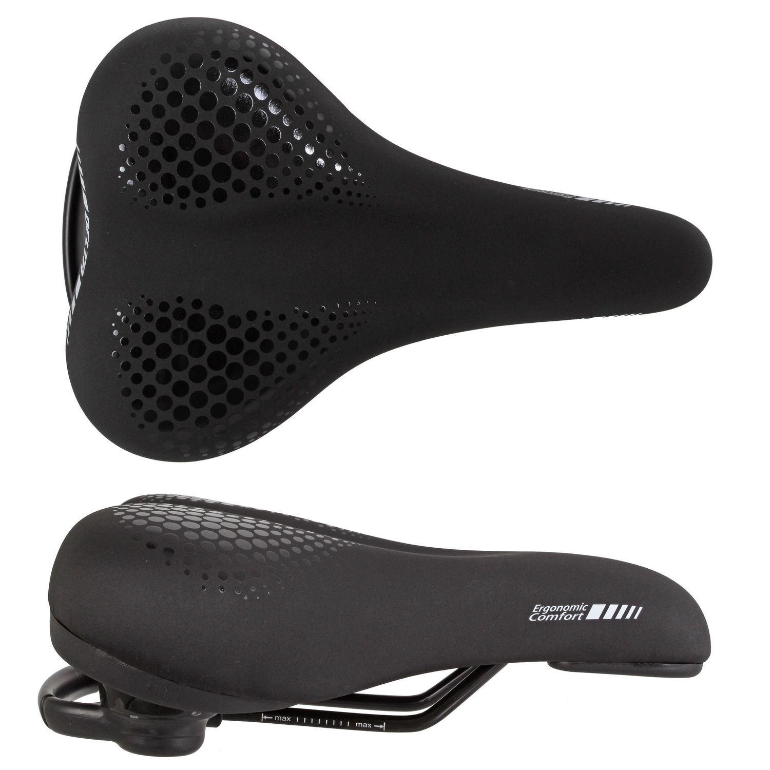 Delta Delta Comfort Saddle, 260x170, Black