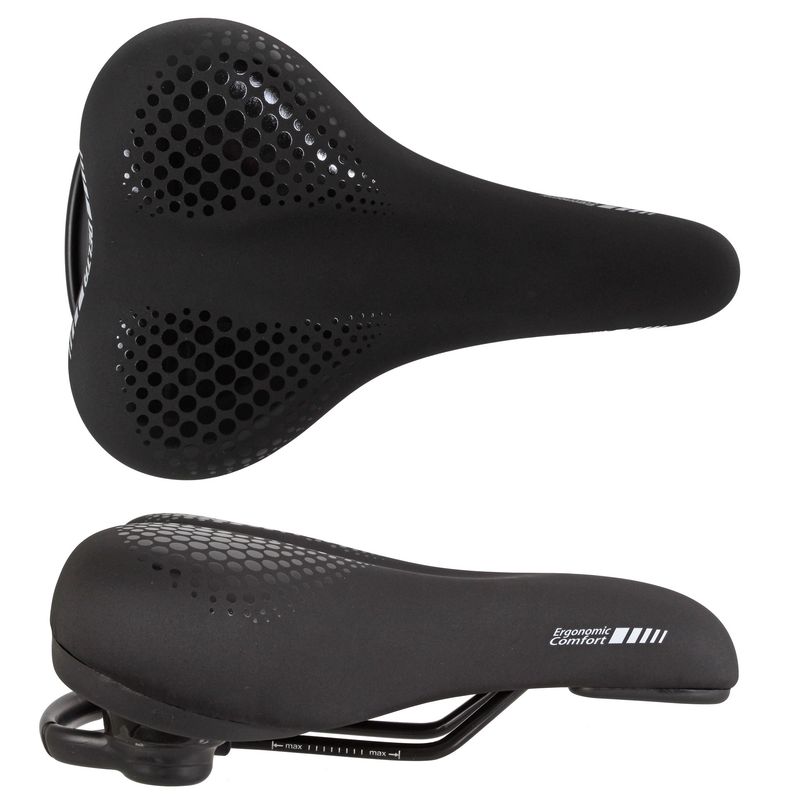 Delta Delta Comfort Saddle, 260x170, Black