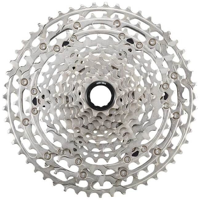 Shimano Deore CS-M6100-12 Cassette - 12-Speed, 10-51t, Silver, For Hyperglide+