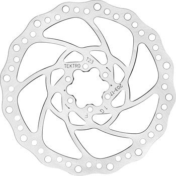 Tektro TR203-17 Disc Brake Rotor - 203mm, 6-Bolt, 2.3mm Thickness