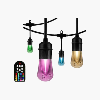 Jasco 66903 Pro Series Seasons Vintage LED Café Lights 24 to 12 Bulbs