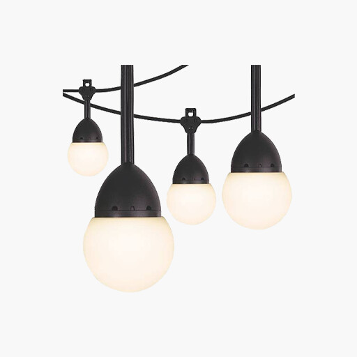 Jasco 66881 Pro Series USB LED Cafe Lights Color Select 12 Ft 12 Bulbs