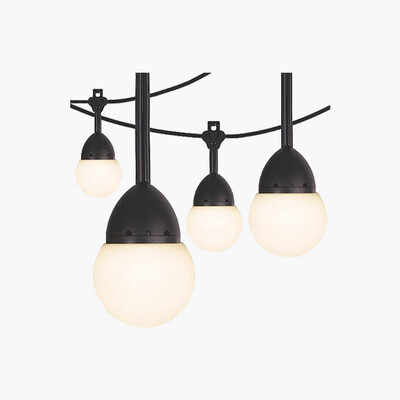 Jasco 66881 Pro Series USB LED Cafe Lights Color Select 12 Ft 12 Bulbs