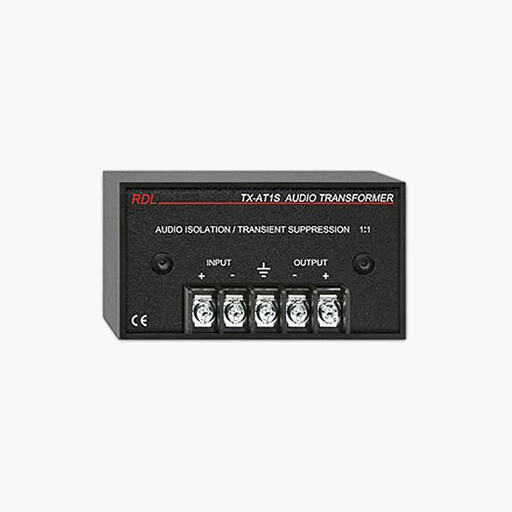 RDL TX AT1S Audio Isolation Transformer with Suppression