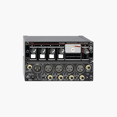 RDL RU MX4 Professional 4 Channel Microphone Line Mixer