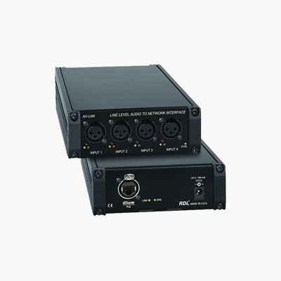 RDL AV LN4 Line Level Audio to Network Interface