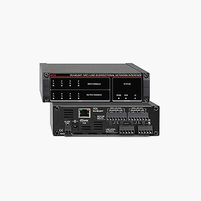 RDL RU MLB4P Dante Mic Line Bi Directional Network Interface