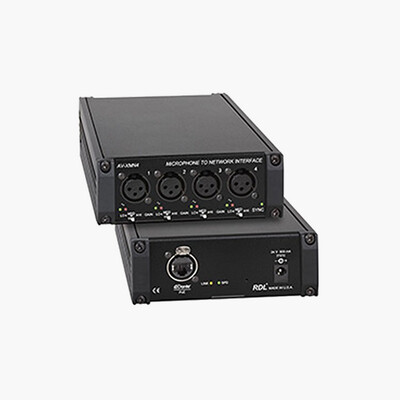 RDL AV XMN4 Microphone to Network Interface Dante Network Interface