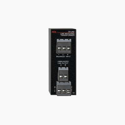 RDL TX LM2 Line Level to Microphone Level Transformer