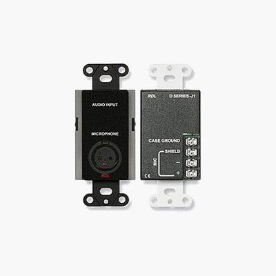 RDL DBJ1 Microphone Input Assembly Wall Mounted XLR Input Connector