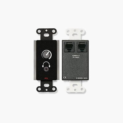 RDL DB-HA1A Format-A Stereo Headphone Amplifier RJ45 Input Black