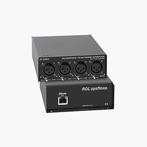 RDL SF XMN4 Dante Microphone to Network Interface