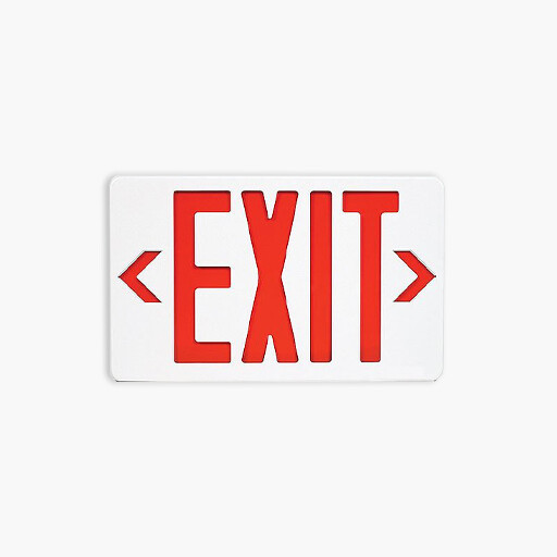 Mircom EL-7007RX LED Emergency Exit Sign, Thermoplastic Shell