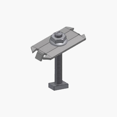 ​​​​​​​Unirac 302029C SolarMount Bonding Mid Clamp, DK Stainless Steel