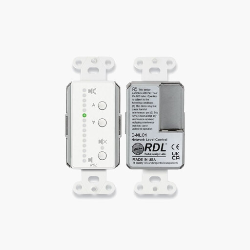 RDL D-NLC1 Network Remote Control with LED Indicators, White