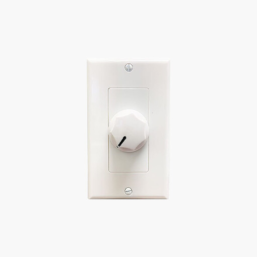 Speco WAT10DW WAT Series 10W 70/25V Wall-plate Volume Control, White