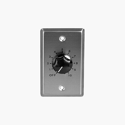 Speco WAT10 WAT Series 10W 70/25V Wall-plate Volume Control