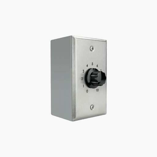 Valcom V-1092 Wall Mount Volume Control, Brushed Stainless Steel Plate