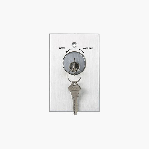 RCI 960 Tamper Resistant Keyswitch with LED Reset-Override Marking