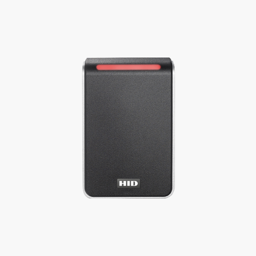 HID 20TKS-T1-000000 Signo 20 Mullion Reader, Black with Silver Trim