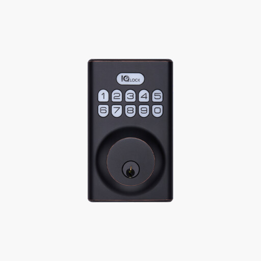 Qolsys IQDLK-PGK-ORB PowerG Door Lock, 912-919 MHz, Bronze