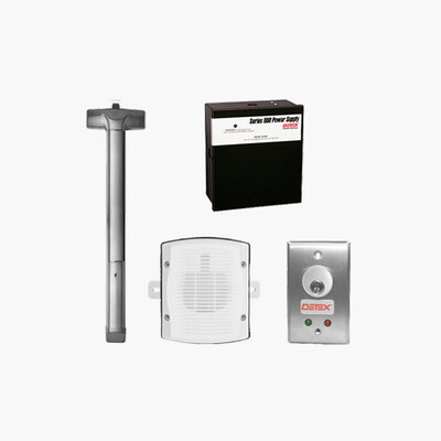Detex WDEX10EEXX1S-4 Weatherized Delayed Egress Easy Kit
